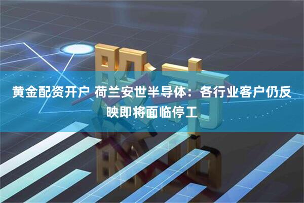 黄金配资开户 荷兰安世半导体：各行业客户仍反映即将面临停工
